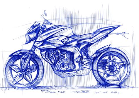 Quick Sketches Exploration On An Evolution Of The Bajaj Pulsar 200 Ns