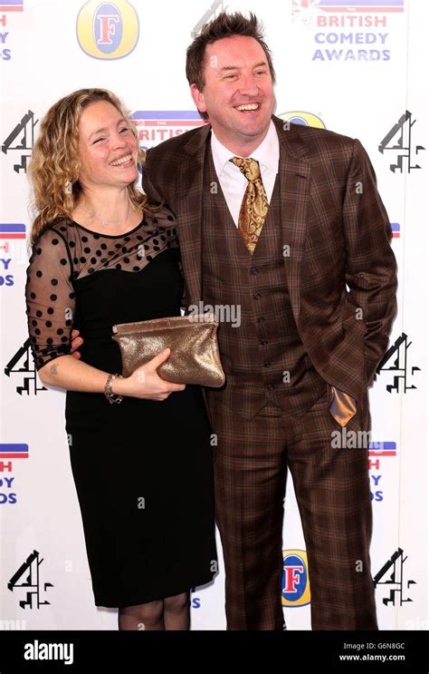 R L Lee Mack And His Wife Tara Attend The British Comedy Awards At
