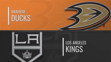 Anaheim Ducks Vs Los Angeles Kings Feb