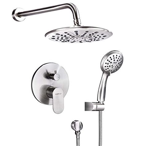 gabrylly shower system wall mounted shower faucet set for bathroom with high pressure 8 rain