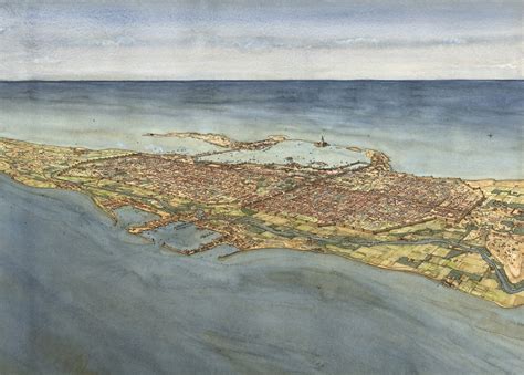 Ptolemaic Alexandria View From Lake Mareotis Egypt By Jcg Papertowns