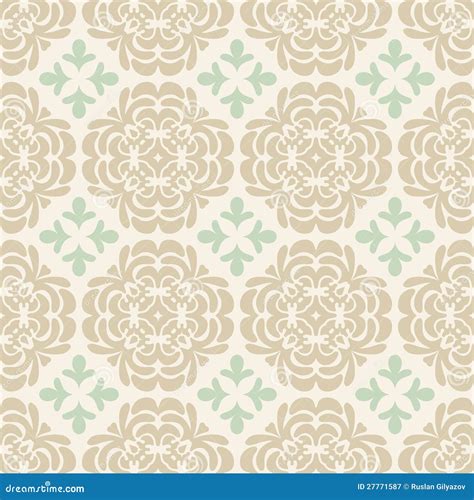 Beige Wallpaper Pattern Stock Vector Illustration Of Floral 27771587