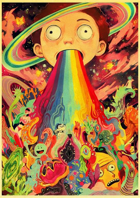 Cute Morty Smith Retro Poster Rick And Morty Poster Rick And Morty