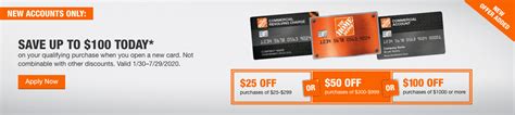 Shop online today and save big on top brands that you trust. Credit Card Offers - The Home Depot