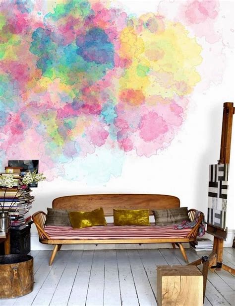 10 Awe Inspiring Watercolor Wall Interior Design Ideas Interior Idea