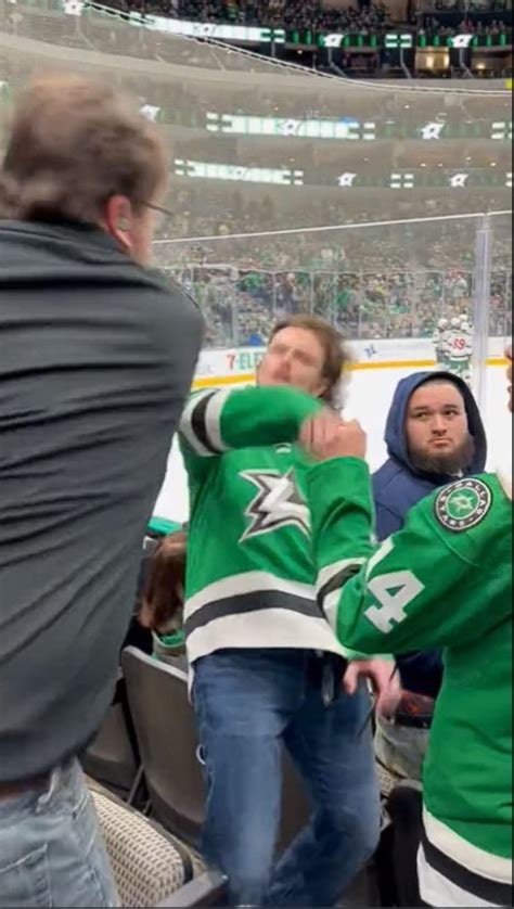 Dallas Stars fan punched in face after saying N-word