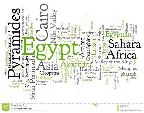 Egypt Words Stock Illustration Illustration Of Egypt 54351423