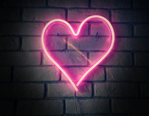 Led Neon Sign Large Pink Heart Neon Led Sign Love Heart Neon Etsy