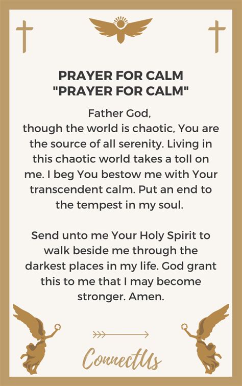 25 Powerful Prayers For Calm Connectus