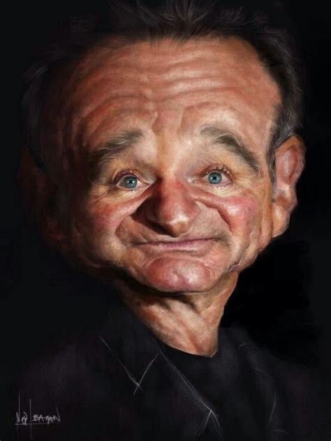 Robin Williams Celebrity Caricatures Funny Caricature