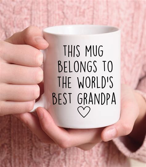 Worlds Best Grandpa Mug Grandpa Coffee Mug Grandpa Mug Etsy