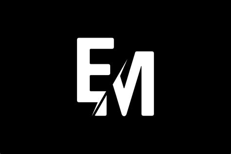 Monogram EM Logo Graphic By Greenlines Studios Creative Fabrica Ems