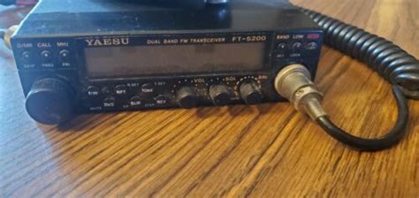Yaesu Ft 5200 Dual Band Fm Transceiver With Mh 27 Microphone Untested