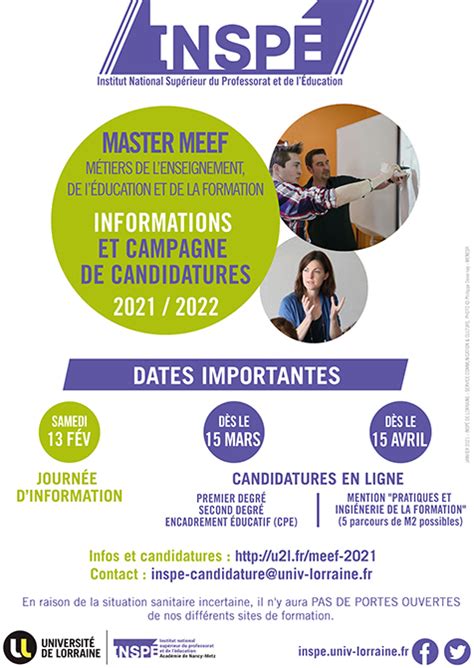 Candidatures En Master Meef 2021 2022 Factuel Le Site Dactu De L