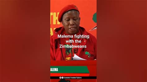 What Happened To Julius Malema And His Zimbabwean People He Wants A