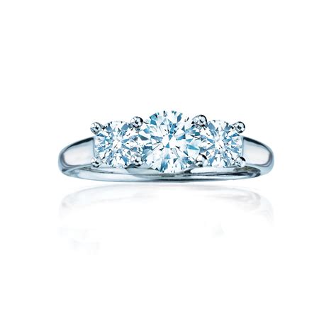 Thus, the diamond jewellery you would be receiving is genuine with purity, colour, cut, clarity, and weight and the certificate will consist of detailed. Birks Blue® Three-stone Diamond Engagement Ring | Canadian diamond engagement ring, Round ...