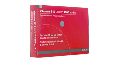 Vitamine B12 Gerda Solution Injectable Et Buvable Ou Comprimés