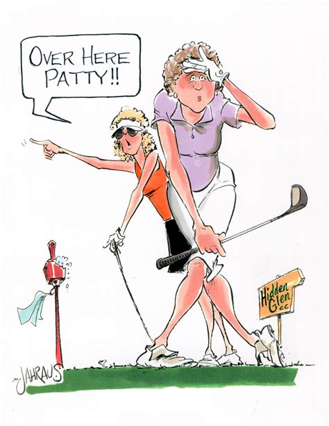 Slicing Golfer Cartoon Funny T For Slicing Golfer