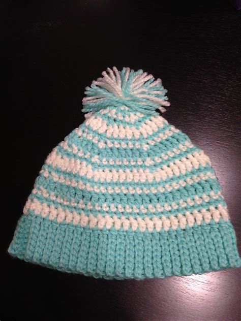 Ravelry Mint Stripe Hat Pattern By Donna Bondy Aka The Crochet Ninja