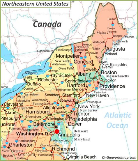 Printable Map Of Northeast Us Printable Maps Printabl