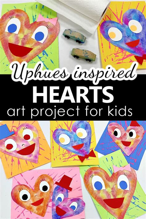 Chris Uphues Inspired Heart Art Project For Kids Fantastic Fun And Learning
