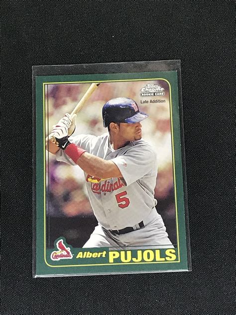 Albert Pujols Topps Chrome Rookie Card Trading Card 0091 On Dec 24