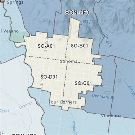Sonoma County Map With Cities
