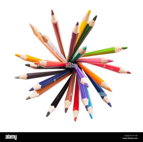 Color Pencils Isolated Stock Photo Alamy
