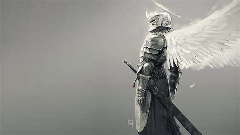 Hd Wallpaper Person With Sword Illustration Fantasy Armor Fantasy