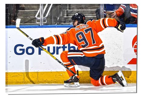 Mcdavid had a hand in all three of the oilers' goals in an otherwise forgettable outing for the. Connor McDavid 20x29 Canvas Oilers Celebration-H - NHL ...