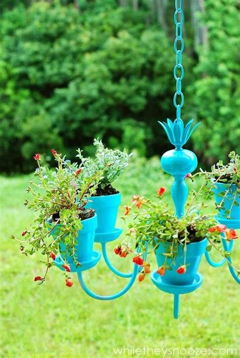 17 Diy Plant Chandelier Ideas Old Chandeliers Into Planters