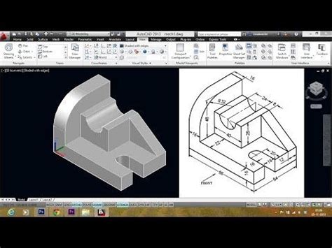 Answer if you are using autocad 2007 and higher, the flatshot note that earlier releases of the software used the dxbout command to export to the dxb file format. Autocad 3D practice drawing : SourceCAD - YouTube ...