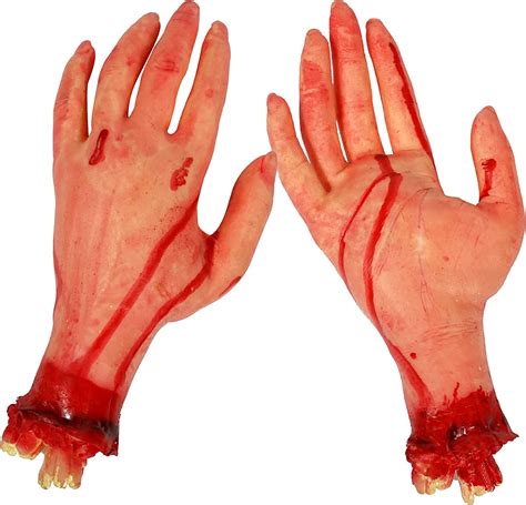 Fake Human Bloody Severed Hand Dismembered Body Parts