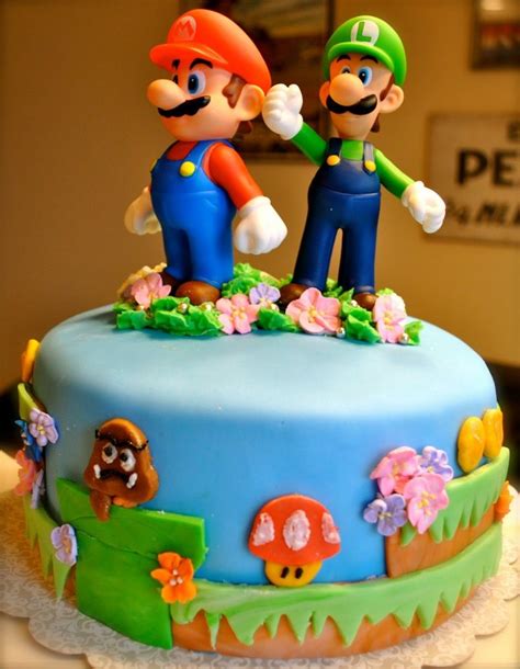 Pin By Sarah On Mario Birthday Party Mario Cake Super Mario Cake