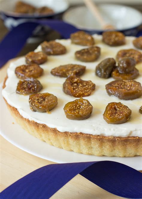 Mascarpone Tart With Honey Roasted Figs Baking After Dark