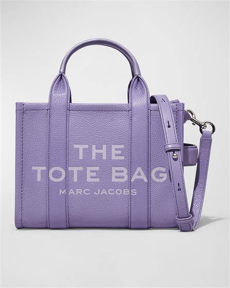 Marc Jacobs The Leather Mini Tote Bag In Purple Lyst