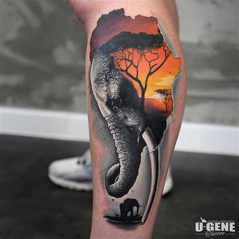 Pin By Paul Thurman On 3d And Realism Ink Realistic Elephant Tattoo Elephant Tattoo Design Tattoos