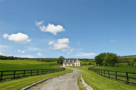 Countryside Farm House Landscape Stock Image Image Of Green Farming
