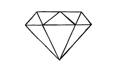 Diamond Drawing How To Draw A Diamond Easy Youtube  Clipartix