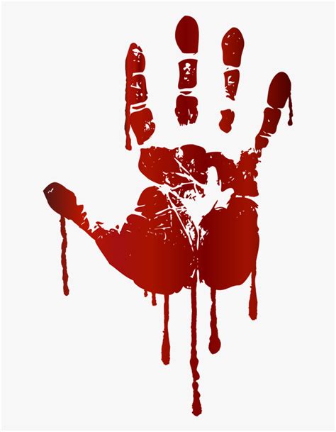 Realistic Blood Drip Png Transparent Bloody Handprint Png Png Download Transparent Png