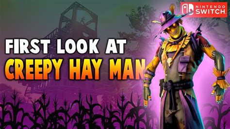 New Creepy Hay Man Scarecrow Skin Nintendo Switch Fortnite Battle