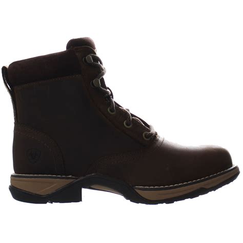Ariat Anthem Round Toe Lacer Brown Womens Boots