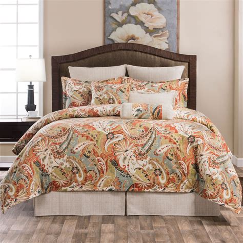 Contempo Multicolored Paisley Comforter Bedding