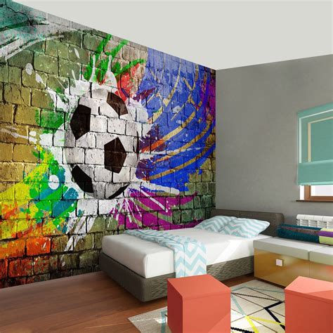 Bot Check Soccer Themed Bedroom Boys Bedroom Wallpaper Soccer Room