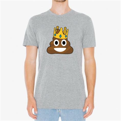 Poop Emoji Crown Funny Novelty Humor T Shirt Ebay