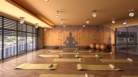 yoga hall usa decoração para sala de yoga salas de meditação sala de ioga