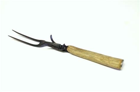 Items Similar To Rustic Wood Handle Carving Fork Vintage Meat Fork