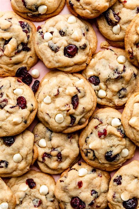 Soft White Chocolate Chip Cranberry Cookies Sally S Baking Addiction