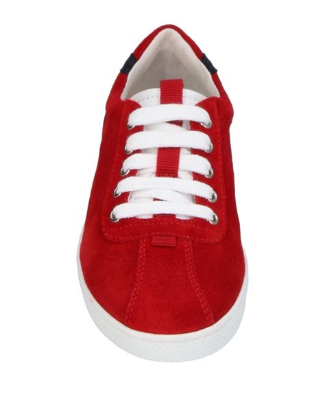 Gucci Suede Low Tops And Sneakers In Red Lyst
