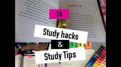 10 Study Hacks Andstudy Tips Youtube